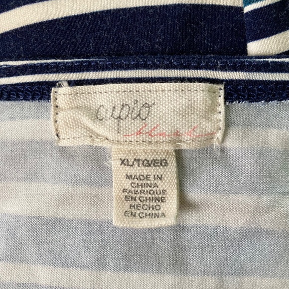 Women’s size XL Cupio gently used long sleeved striped soft and comfy top - Picture 3 of 5